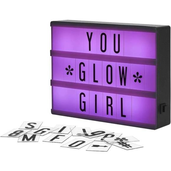 Color Changing LED Lights - Light Up Letter Board -Decorative Marquee Sign Board - Picture 1 of 6